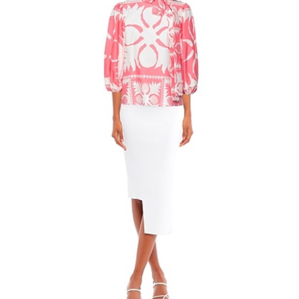 RED Valentino Salmon and cream  Resort Blouse size 44 loved condition